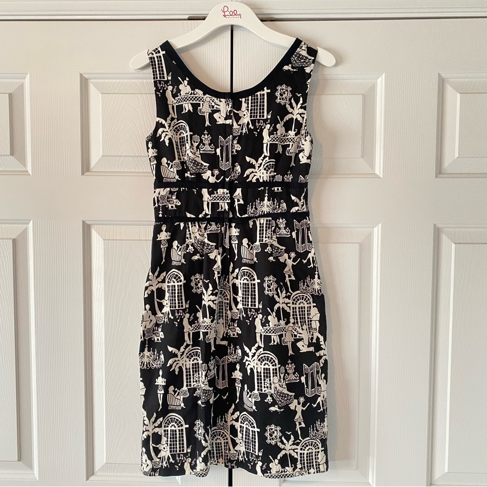RARE Lilly Pulitzer Late Night Toile Dress - Picture 2 of 11